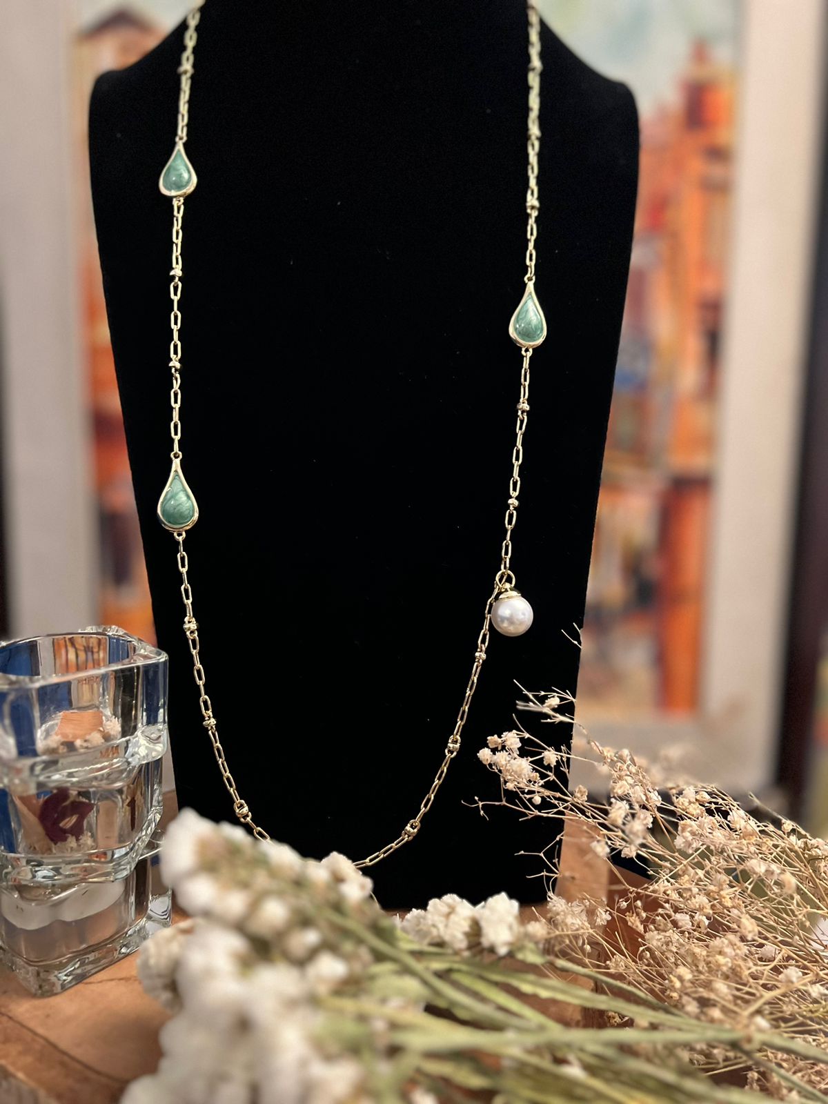 Chain with Turqoise Stone